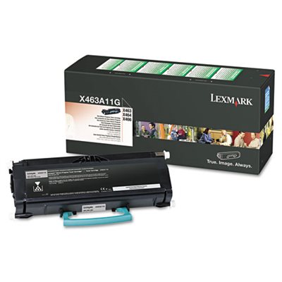 X463A11G Toner, 3500 Page-Yield, Black