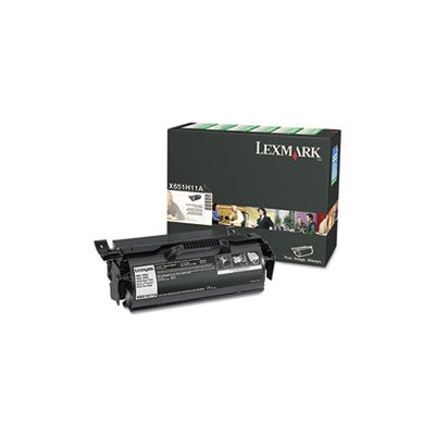 CARTRIDGE, TONER, LEXMARK, X651H11A, High-Yield Return Program Toner, 25000 PAGE-YIELD, Black