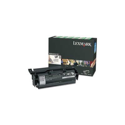 CARTRIDGE, TONER, LEXMARK, X654X41G (X65X), Extra High-Yield, 36000 Page-Yield, Black