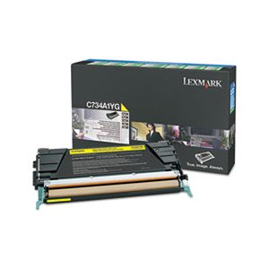 CARTRIDGE, TONER, LEXMARK, X748H1YG, High-Yield, 10000 Page-Yield, Yellow