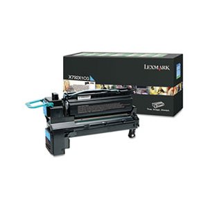 CARTRIDGE, TONER, LEXMARK, X792X1CG, Extra High-Yield, 20000 Page-Yield, Cyan