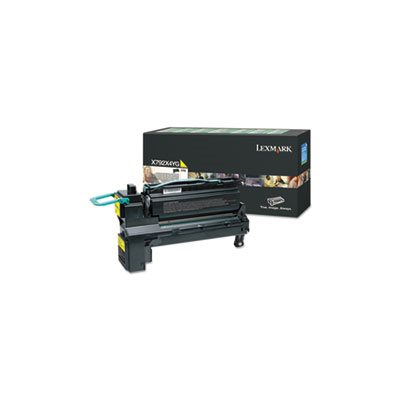 CARTRIDGE, TONER, LEXMARK, X792X4YG (X792), Extra High-Yield, 20000 Page-Yield, Yellow