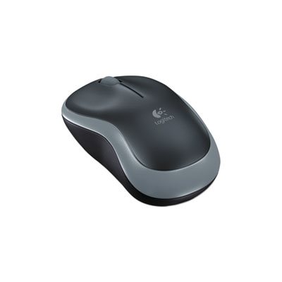 MOUSE, WIRELESS, LOGITECH M185, LEFT / RIGHT HAND USE, Black