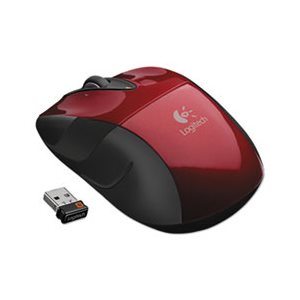 MOUSE, WIRELESS, LOGITECH M525,Compact, LEFT / RIGHT HAND USE, Red