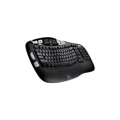 KEYBOARD, WIRELESS, LOGITECH K350, Black