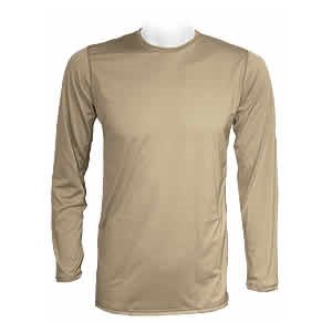 UNDERSHIRT, COLD WEATHER, SMALL, TAN 499, PHASE 1