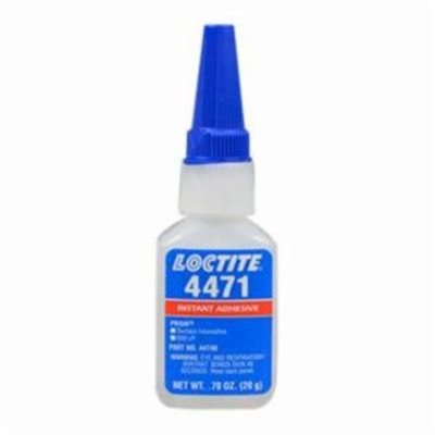 ADHESIVE, INSTANT, SURFACE INSENSITIVE, PRISM SERIES, LOCTITE 4471,  20g TUBE, CLEAR