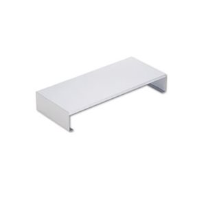 MONITOR STAND, Steel PC Bridge, 23.125" x 10" x 3.75", Pearl Gray