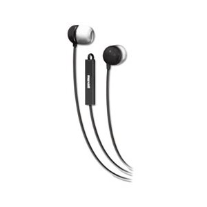 EAR BUDS, In-Ear, w /  Built-in Microphone, MAXELL, Black