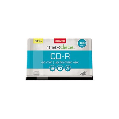 CD-R Discs, MAXELL, 700MB / 80min, 48x, Spindle, Silver, 50 / Pack