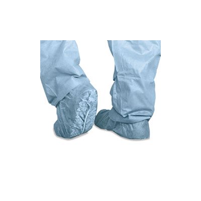 Polypropylene Non-Skid Shoe Covers, Large, Blue, 100 / Box