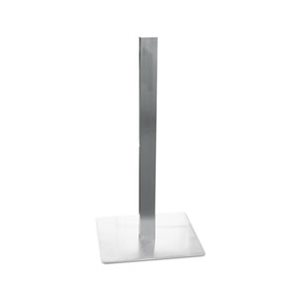 TABLE BASE, PEDESTAL, Hospitality, Square, 19.75" x 19.75" x 41", Stainless Steel