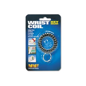 KEY WRING, W /  Wrist Coil, Black