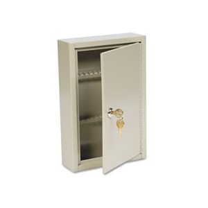 KEY CABINET, Steel, 40-Key, Sand, 8" x 2.625" x 12.125"