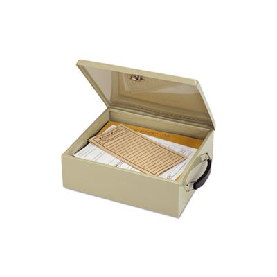 CASH BOX, JUMBO,  w / Lock, STEEL, FIRE-RETARDANT, Sand