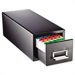 INDEX CARD DRAWER, 1,500 CAPACITY, 3" x 5" cards, 7.75" x 18.125" x 7"
