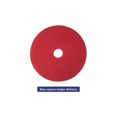 FLOOR PADS, Low-Speed BUFFER 5100, 12" Diameter, Red, 5 / Carton