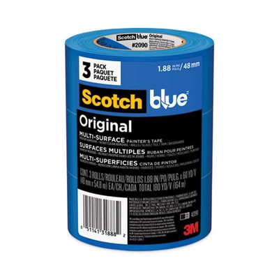 TAPE, PAINTER'S 3" CORE 1.88" X 60 YDS BLUE 3 / PK