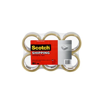 TAPE, PACKAGING, SCOTCH, 3350, General Purpose, 1.88" x 109yds, 3" Core, Clear, 6 / Pack