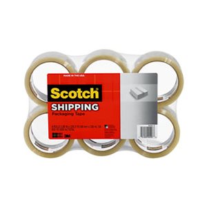 TAPE, PACKAGING, SCOTCH, 3350, General Purpose, 1.88" x 109yds, 3" Core, Clear, 6 / Pack