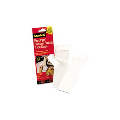 PACKAGING TAPE, SEALING STRIPS, Envelopes, 2" x 6", Clear, 50 / Pack