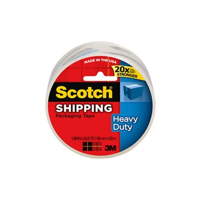 TAPE, PACKAGING, SCOTCH, 3850, Heavy-Duty, 1.88" x 54.6yds, 3" Core, Clear