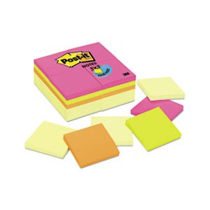 POST-IT NOTES, Pads, Value Pack, 3" x 3", Canary Yellow / Cape Town, 100-Sheet, 24 / PACK