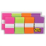 POST-IT NOTES, Page Flag Markers in Portable Dispenser, Assorted Bright, 160 Flags / Dispenser