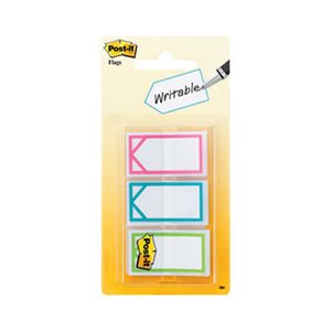 POST-IT NOTES, PAGE FLAG MARKERS, Arrow, 1", Assorted Bright Colors, 60 / Pack