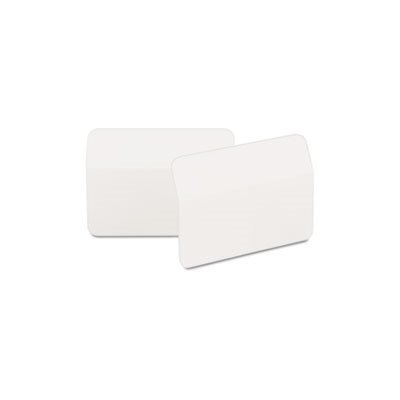 FILE TABS, POST-IT, Angled, 2" x 1.5", White, 50 / Pack