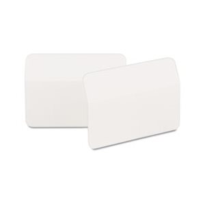 FILE TABS, POST-IT, Angled, 2" x 1.5", White, 50 / Pack