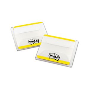 File Tabs, POST-IT, 2" x 1.5", Lined, Yellow, 50 / Pack