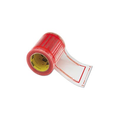 TAPE, Pouch, 5" x 6", Transparent w / Orange Border, 500 / Roll