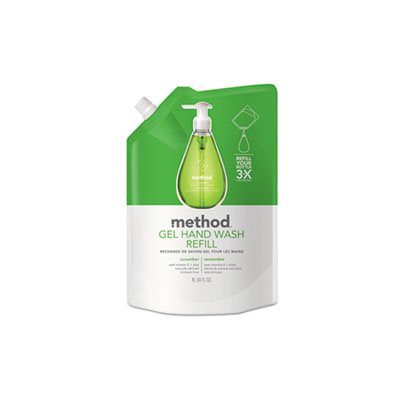 SOAP, HANDWASH, Gel, Refill, Cucumber, 34oz Pouch