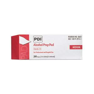 ALCOHOL PREP PADS, PDI, White, 200 / Box