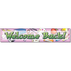 BANNER, WELCOME BACK