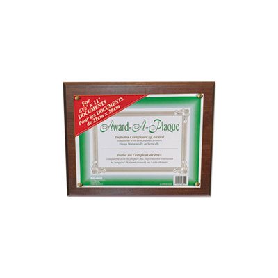 HOLDER, DOCUMENT, Award-A-Plaque, Acrylic / Plastic, 10.5" x 13", Walnut