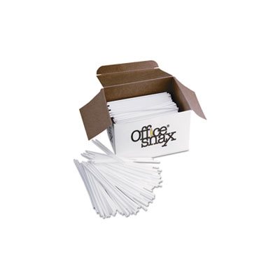 STIR STICKS, Plastic, 5", White, 1000 / Box