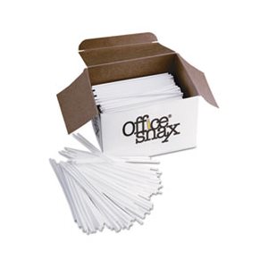 STIR STICKS, Plastic, 5", White, 1000 / Box