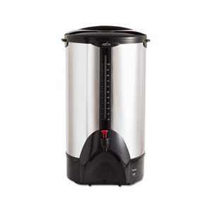 URN, 100-Cup Percolating, Stainless Steel