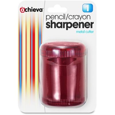 SHARPENER, PENCIL, OVAL, RED