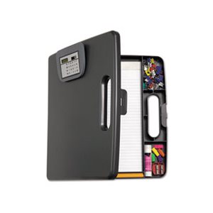 CASE, CLIPBOARD, Portable Storage, w / Calculator, 12" x 13.1", Charcoal