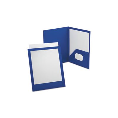 PORTFOLIO, ViewFolio, Polypropylene, 50-Sheet Capacity, Blue / Clear