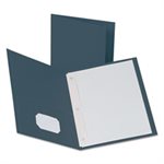 FOLDER, Twin-Pocket, 3 Fasteners, Letter, .5" Capacity, Dark Blue, 25 / Box