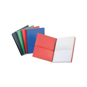 ORGANIZER, Eight-Pocket, Embossed Leather Grain, Assorted Colors, w / White Pockets, 10 / BOX