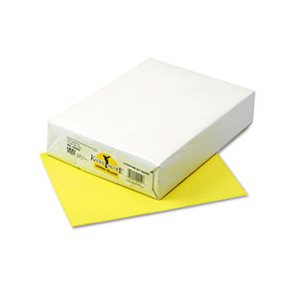 PAPER, COLORED, Kaleidoscope, Multipurpose, 24lb, 8.5" X 11", Lemon Yellow, 500 SHEETS / REAM