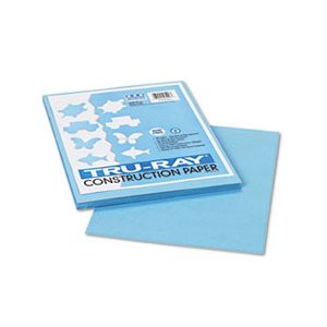 CONSTRUCTION PAPER, Tru-Ray, 76lbs, 9" x 12", Sky Blue, 50 Sheets / Pack