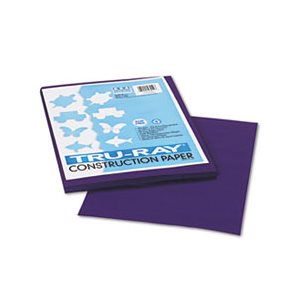 CONSTRUCTION PAPER, Tru-Ray, 76lbs, 9" x 12", Purple, 50 Sheets / Pack