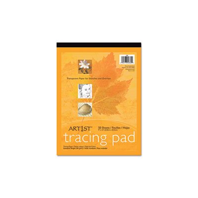 Art1st Parchment Tracing Paper, 9 x 12, White, 50 Sheets