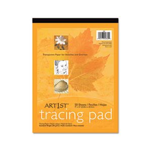 Art1st Parchment Tracing Paper, 9 x 12, White, 50 Sheets